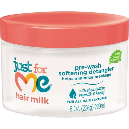 Just For Me Hair Milk Pre Wash Softening Detangler Treatment, 8 oz