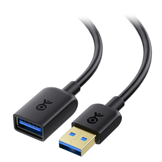 Cable de extensión USB Matters, paquete de 2 unidades, USB 3.0, 1,8 m, negro