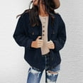 thumbnail image 3 of Vedolay Jackets for Women Casual Fashion Front Open Solid Color Lapel Suit Jacket with Pockets,Navy M, 3 of 4