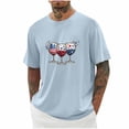 thumbnail image 1 of Tops para hombre, blusas y camisas de cuello redondo y manga corta para hombre, blusas casuales de moda con cuello redondo y manga corta para hombre, blusas de poliéster para hombre, 1 of 4