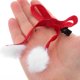 thumbnail image 5 of par de pinzas navideñas para el pelo con pompones para niñas, accesorios con borlas, elegantes adornos para el pelo para mujeres, 5 of 7