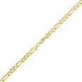 thumbnail image 2 of 10K Yellow Gold 6.5mm Solid Figaro Chain Necklace (26 inches), 2 of 4