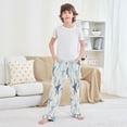 thumbnail image 6 of Boy's Pajama Pants Boys' Long Sleep Pants Children's Pajama Pants Loose Fitting Pajama Pants are Convenient to Put on and Take off XL Blue Sea Sar, 6 of 9