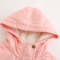 thumbnail image 5 of SWSMCLT Women's Winter Parka Coat Fleece Lined Quilted Jacket High Low Spring Fuzzy Warm Coat Plus Size Hooded Zip Vintage Pink Small, 5 of 5