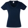 thumbnail image 1 of Fruit of the Loom T-Shirt à Col en V pour Femme Valueweight Coupe Féminine, 1 of 2