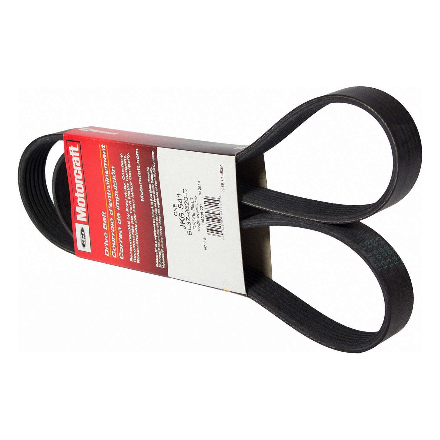 Motorcraft Serpentine Belt JK6-541 Fits select: 2011-2013 FORD F150, 2011-2014 FORD MUSTANG