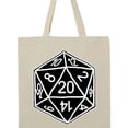 thumbnail image 4 of Inktastic 20 Sided Black Dice Tote Bag, 4 of 5