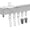 9 FT, variant on 6.56FT Ceiling Curtain Tracks Ceiling Wall Mounted Heavy-Duty  Alloy Rails Room Divider Ceiling Curtain Track,  Guard for Living Room Bedroom Room Shower Divider(White)