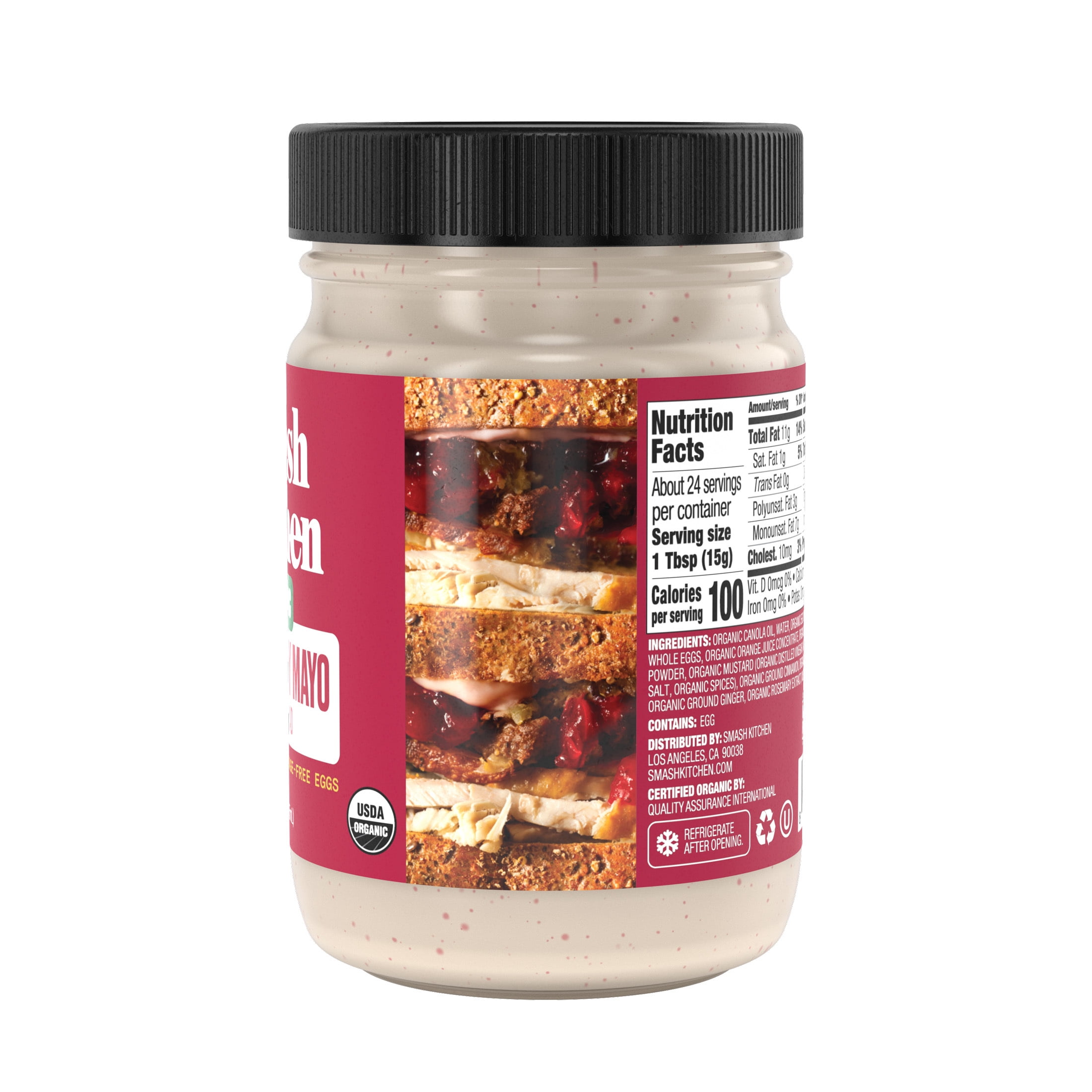Smash Kitchen Organic Cranberry Mayonnaise, 12 fl oz Jar