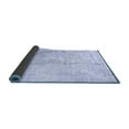 thumbnail image 2 of Ahgly Company Indoor Square Solid Blue Modern Area Rugs, 5' Square, 2 of 4