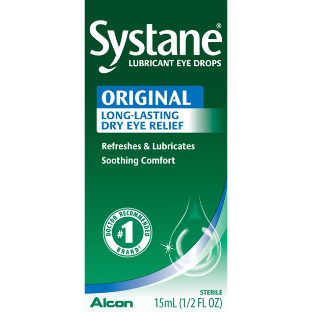 SYSTANE Lubricant Eye Drops for Dry Eyes Symptoms, 15mL