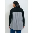 thumbnail image 2 of Avenue Women's Plus Size Ray Mix Media Button Thru Cardi, 2 of 2