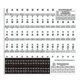 thumbnail image 1 of 88 Keys 61 Keys 54 Keys Transparent Piano Keyboard Stickers Electronic Keyboards Stickers Tabs Musical Notes Key Stickers, 1 of 5