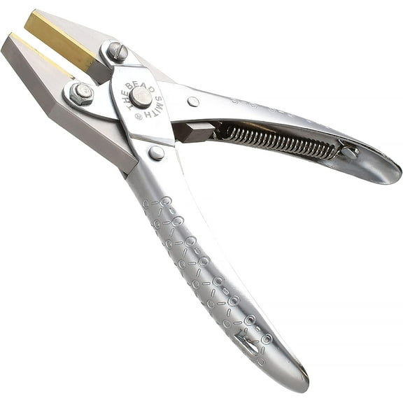 The Beadsmith Flat Nose Parallel Plier - 5.5 inches (140mm), Steel tool for jewelry making, no spring