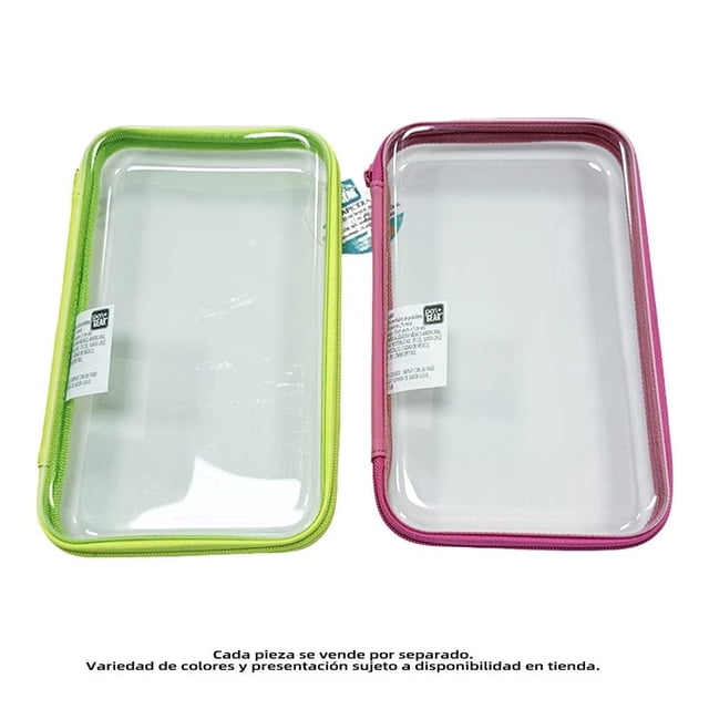 Lapicera Pen + Gear Transparente Con Cierre Varios Modelos 1 Pieza