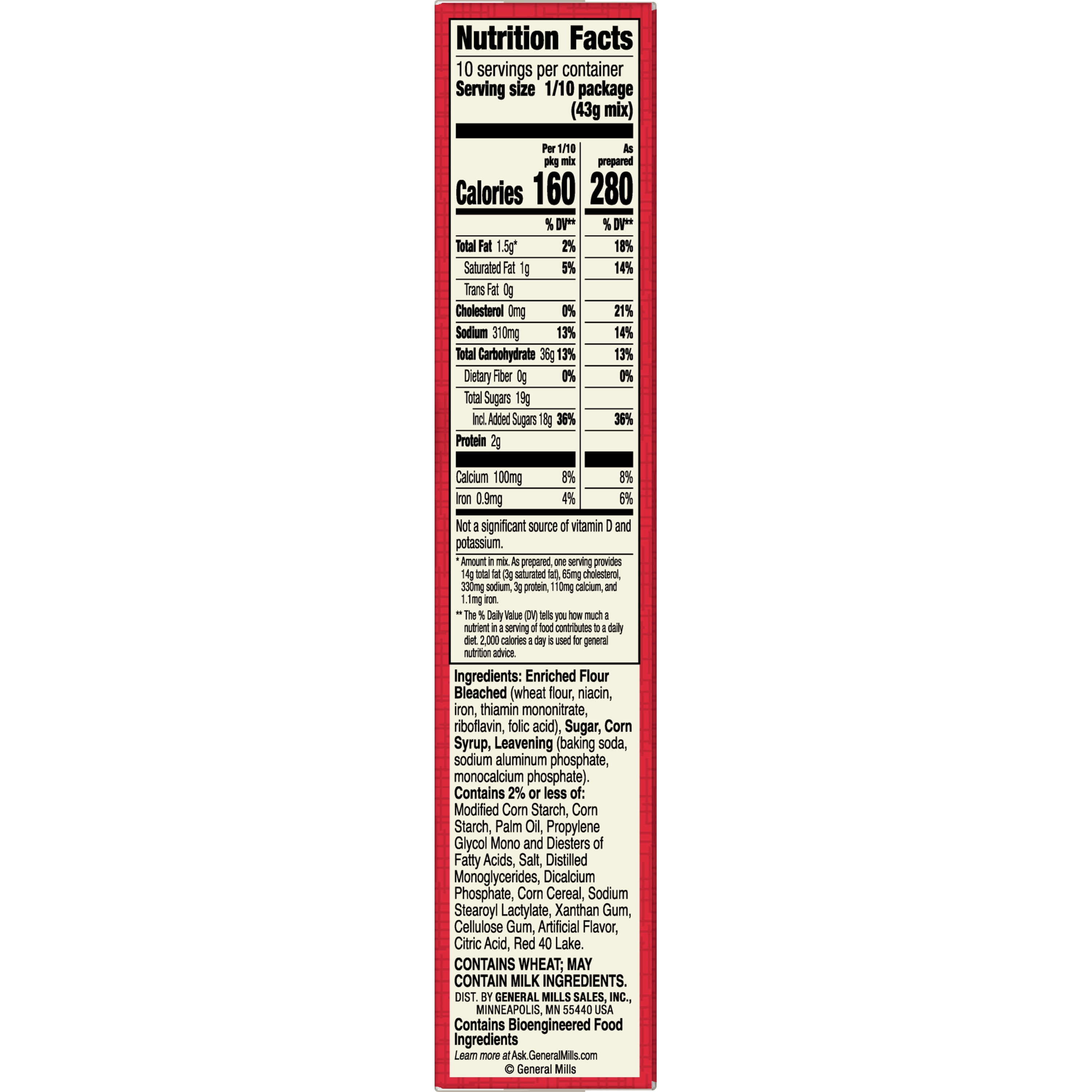 Betty Crocker Delights Super Moist Cherry Chip Cake Mix, 15.25 oz.