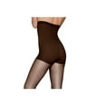 thumbnail image 6 of Hanes Silk Reflections Womens High Waist Control Top Sandalfoot Pantyhose 1 Gentle Brown E-F, 6 of 9