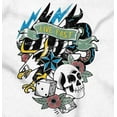 thumbnail image 2 of Live Fast Eagle Skull Dice Tattoo Crewneck T Shirts Boy Girl Teen Brisco Brands S, 2 of 6