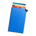 thumbnail image 1 of Wallet Card Holder Aluminum Alloy Card Case Protector RFID Blocking Snap Button Pop-Up Tab Credit Anti-theft for Women Men Businessman, 1 of 8
