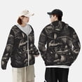 thumbnail image 4 of Vsdgher Imprimé Monochrome Champignon Sweat à Capuche pour Hommes Femmes, Manches Longues Protection Solaire Pêche Course Natation-Grand, 4 of 7