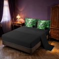 thumbnail image 3 of Manfei Gothic Fantasy Dragon Animals 7pcs Queen Bedding,Vintage Moon Bedding Comforter Set Queen,Green Gray,Black Reversible, 3 of 6