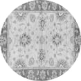 thumbnail image 1 of Ahgly Company Indoor Round Oriental Gray Traditional Area Rugs, 7' Round, 1 of 4