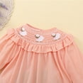 thumbnail image 3 of KYAIGUO 9M-6Y Girl Spring Ruffle Cotton Dress for Baby Toddler,Infant Fall Tunic Embroidery Princess Dress Soft Long Sleeve Cotton Onesies Skirt, 3 of 9