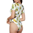 thumbnail image 2 of Balery Funny Avocado In Mexican Clothes Body de cuello redondo de manga corta para mujer Tops de manga corta Tops básicos-XX-Large, 2 of 7