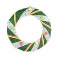thumbnail image 2 of Northlight 18" Prelit Red/White Candy Cane Stripe Christmas Wreath - Clear Lights, 2 of 2