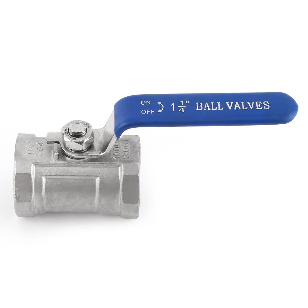 1-1//2(1.5寸) Pipe Ball Valve Stainless Steel SS304 Reduced Port Shut Off Valve Female Threaded BSP 6 Sizes for Water Fuel Gas 1Pcs Ball Valve