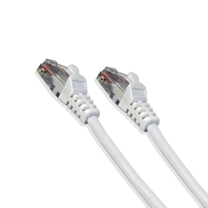 LOGICO 7Ft Cat6 Ethernet RJ45 LAN Wire Network White UTP 7 Feet Patch Cable 5 Pack 
