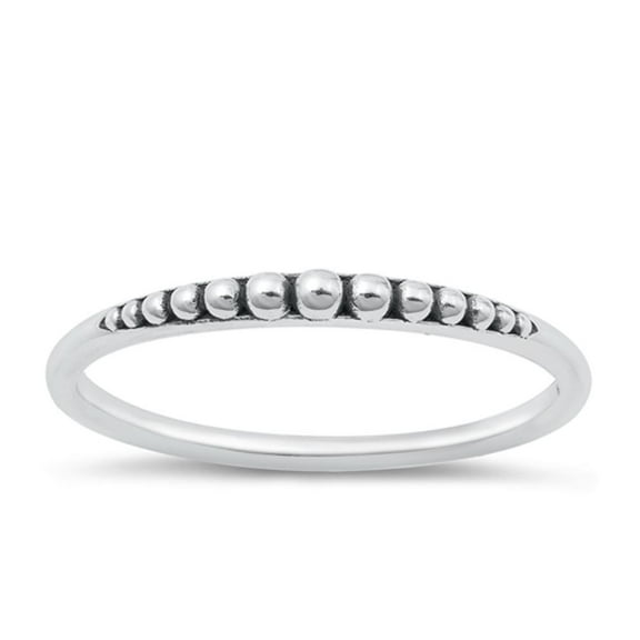 Beautiful Bali Minimalist Ring .925 Sterling Silver Stacking Band Jewelry Female Male Unisex Size 6