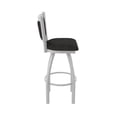 thumbnail image 4 of 870 Hadleigh 30" Swivel Bar Stool with Anodized Nickel Finish and Canter Espresso Seat and Back, 4 of 5