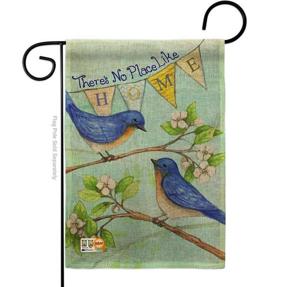 Breeze Decor BD-SH-G-100059-IP-DB-D-US14-AL 13 x 18.5 in. Welcome Like Home Burlap Inspirational Sweet Impressions Decorative Vertical Double Sided Garden Flag