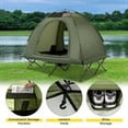 thumbnail image 3 of Barara King 2-Person Foldable Off-Ground Camping Cot Tent Combo with Sturdy Frame for Adults Outdoor Hiking Backpacking and Camping Adventure, Green, 3 of 7