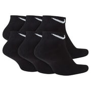Men's Nike 6-pack Everyday Plus Cushioned Low-Cut Training Socks Color: Black Size: 8-12