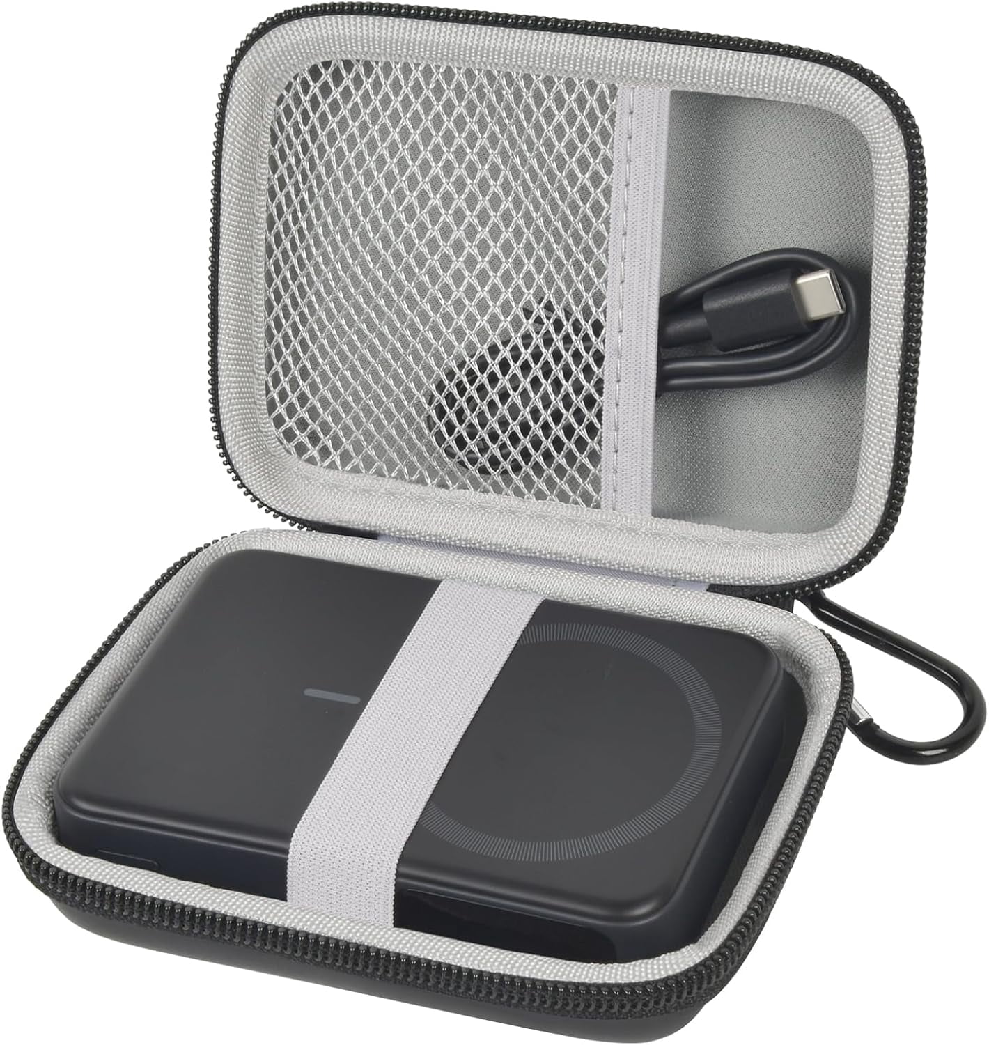 MHAWBL-Portable Charger Case Compatible with Anker MagGo Power Bank (10K) 15W MagSafe Battery Pack, Storage Holder for 633/622/621/321/A1654 10000mAh 5000mAh Cell Phone Power Delivery - Carrying Bag