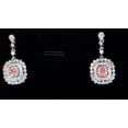 thumbnail image 3 of 18K White Gold and Ping Diamond Earring, 3 of 3