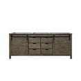thumbnail image 2 of 80" Rustic Brown Bathroom Vanity - Abundant Storage With 2 Cabinets, 6 Drawers & Open Shelf Soft Close Performance Solid Wood E0 Plywood Construction Fully Assembled Cabinetry 80 In. Bath Copious ., 2 of 2