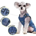 thumbnail image 2 of UOSIA Dog Overalls for Small Dogs Cute Puppy Jean Jacket Fashion Pet Denim Jumpsuit, 2 of 7