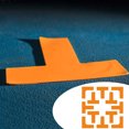 thumbnail image 2 of 1 Set Ball Court Lines Marker Kit Sports Field Boundary Throw Down Markers Create Your Own Mini Pickleball Tennis Court Limit Marking Set, 2 of 7
