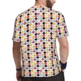 thumbnail image 2 of Wukai Polka Dot Print Men's Short-Sleeved Mesh T-Shirt,Quick-Dry Short Sleeve Workout T-Shirt-5X-Large, 2 of 8