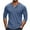 Dark Blue, variant on Fmbrln Mens Plus Size Trendy Solid Shirts Fall Fashion Casual Long Sleeve Crew Neck Button Pullover Tops Lightweight Breathable Comfy Shirts Army Green XL