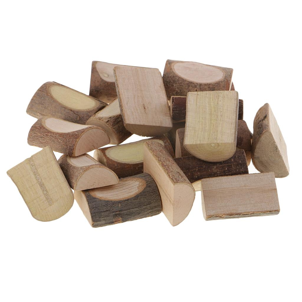 20pc 3cm Small Blocks Slices Wood Slabs Rustic Slices