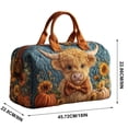 thumbnail image 2 of Cow Plaid Print Travel Duffel Bag Large Capacity Weekender Tote Shoulder Bag for Women Gym Weekend, 2 of 7