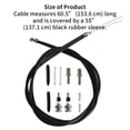 thumbnail image 4 of Juego de 2 manijas de freno con cable de 54'', frenos de bloqueo de ruedas ajustables, repuesto para andador plegable de 4 ruedas, silla de ruedas y andador de rodillas para movilidad., 4 of 5