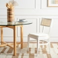 thumbnail image 4 of SAFAVIEH Galway Contemporary Cane Dining Chair, White/Natural, 4 of 12