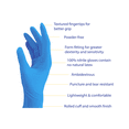 thumbnail image 3 of 100% Nitrile Exam Gloves - Blue, 3 of 4