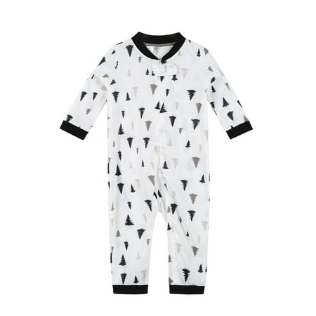 

Family Christmas Pajamasblack A Print Color Matching Round Neck Plaid Pjs For Adults Kids Holiday Home Xmas Family Sleepwear Set（For Baby）