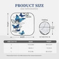thumbnail image 3 of Gaeub Blue Flying Butterflies Foldable Auto Sun Blocker Visor, Sunshade for Car Front Window, Keeps Your Vehicle Cool - Medium, 3 of 7